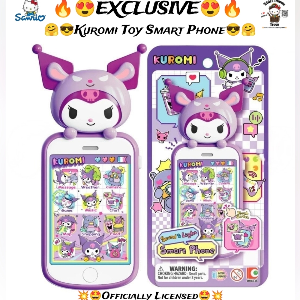 EXCLUSIVE - Kuromi Officially Licensed Toy Smartphone